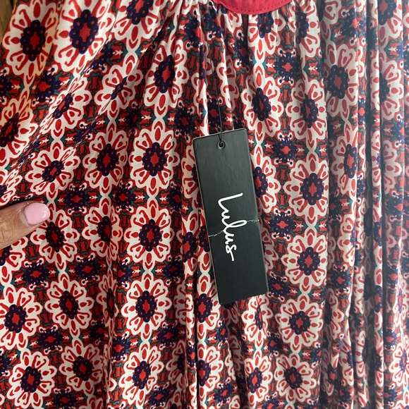 NWT Lulu’s lace up back sundress - Picture 4 of 4